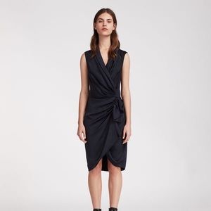 Allsaints Cancity dress in salmon